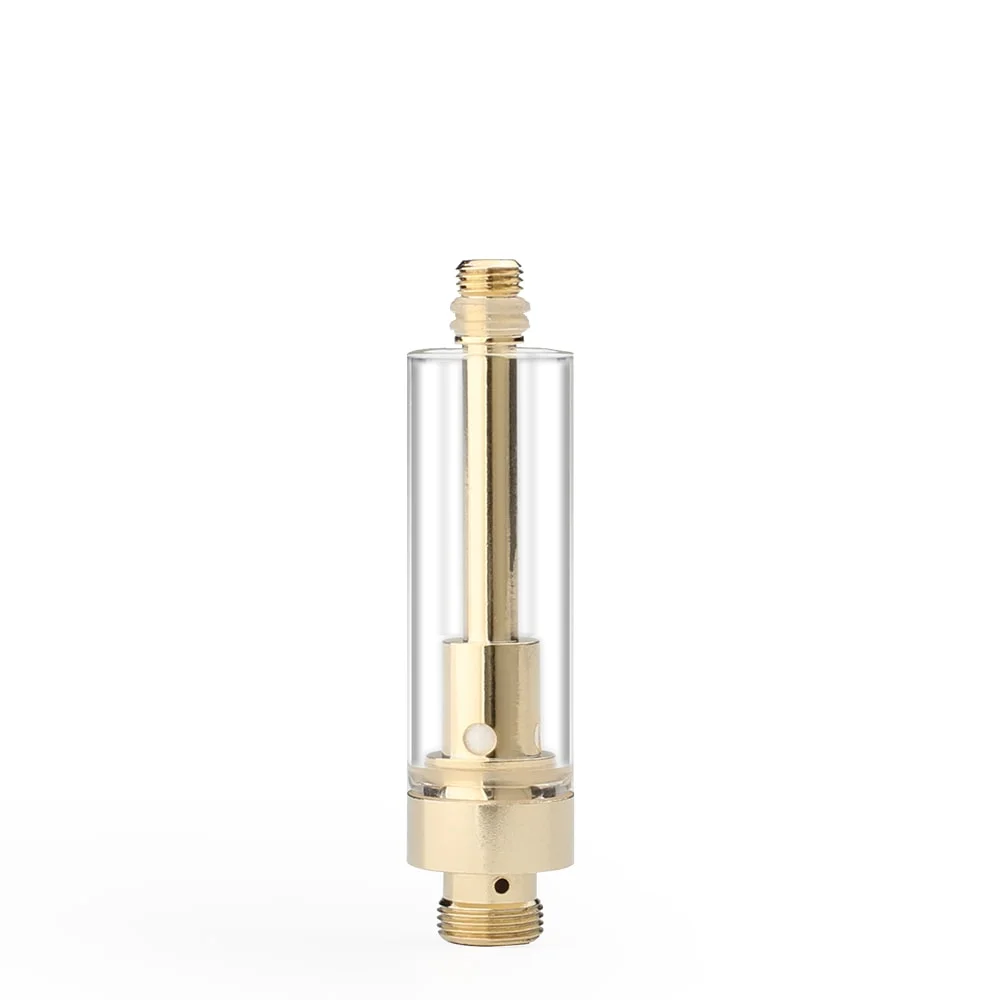 Heißer Verkauf Gold 510 Gewinde Patrone Glas Vaporizer Pen 0,5ml 1mL Think Oil Ceramic Empty Tank Atmoizer