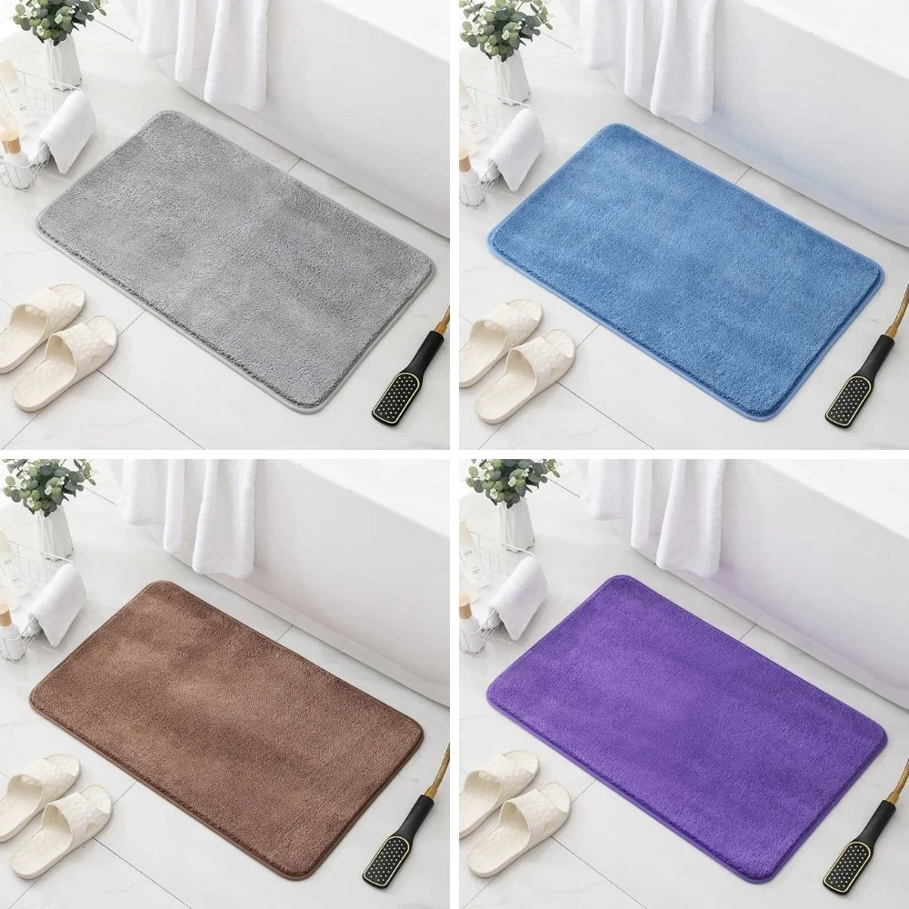 Water Absorbent Pedestal Mats Non-Slip Shaggy Rug Washable Extra Soft Esg23213