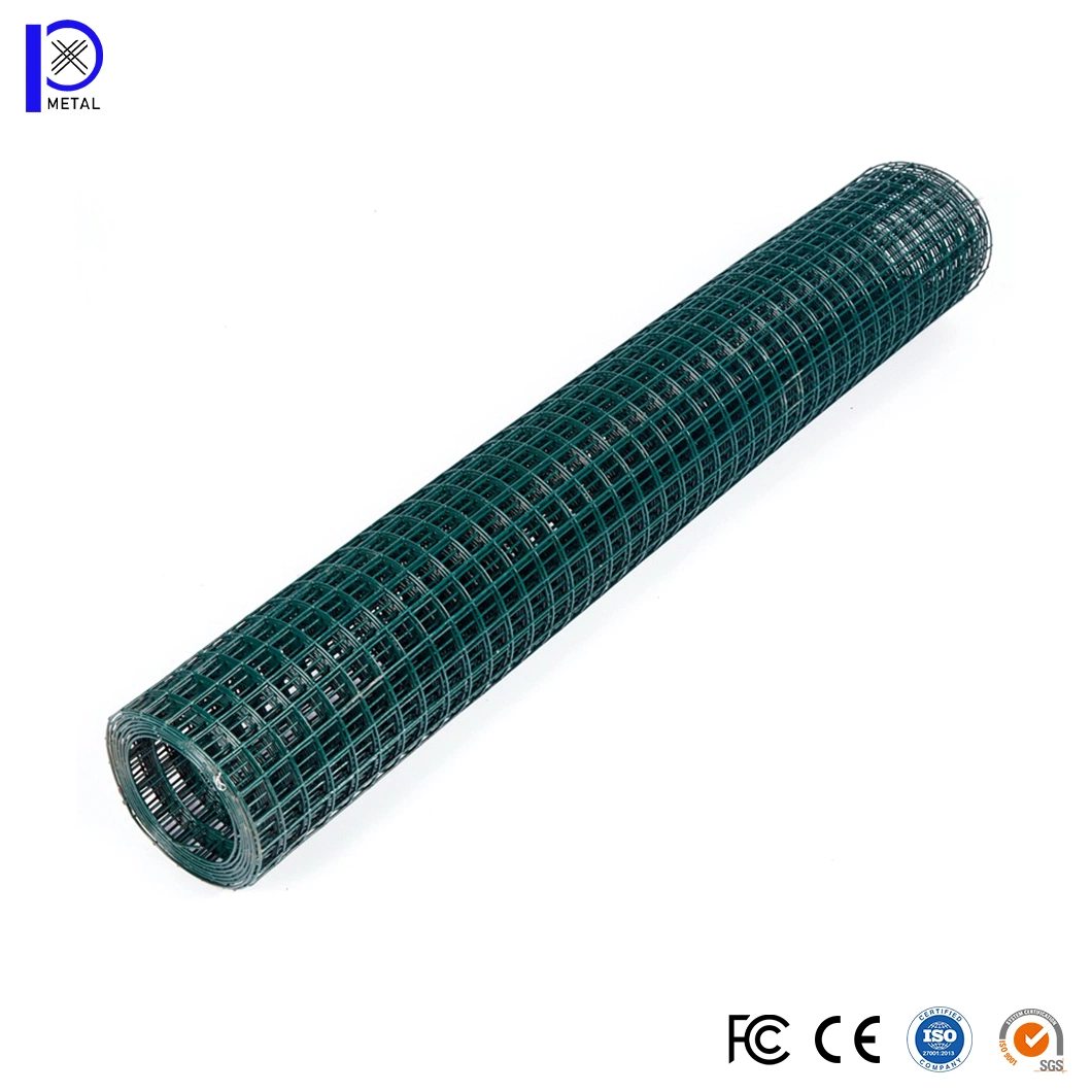 Cable soldado de acero galvanizado de 10,6 X 10,6 mm de Pengxian China Vendedores malla de alambre soldada recubierta de vinilo negro utilizada para 4 ESGRIMA de alambre soldado FT