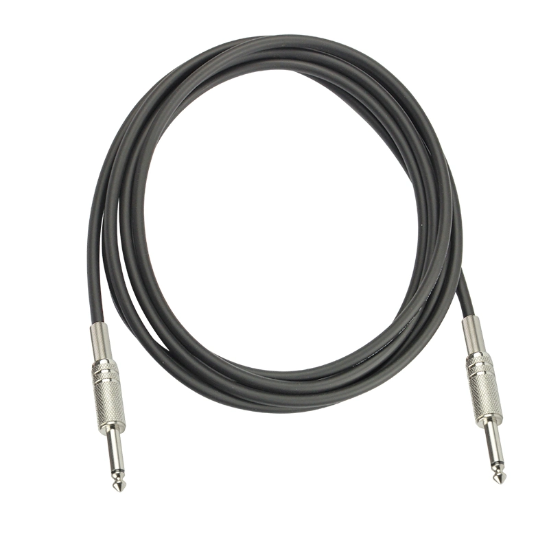 Flexible Instrument AV Electric Guitar Coaxial Cable with Audio Connector 6.35mm 1/4" Jack