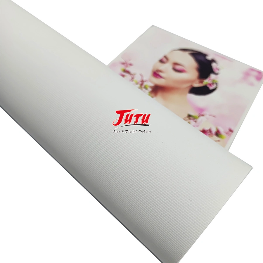 Jutu Woven Digital 100% Polyester Painting Display Eco-Solvent Printing Canvas Manufacture for Banners 0.61*18m