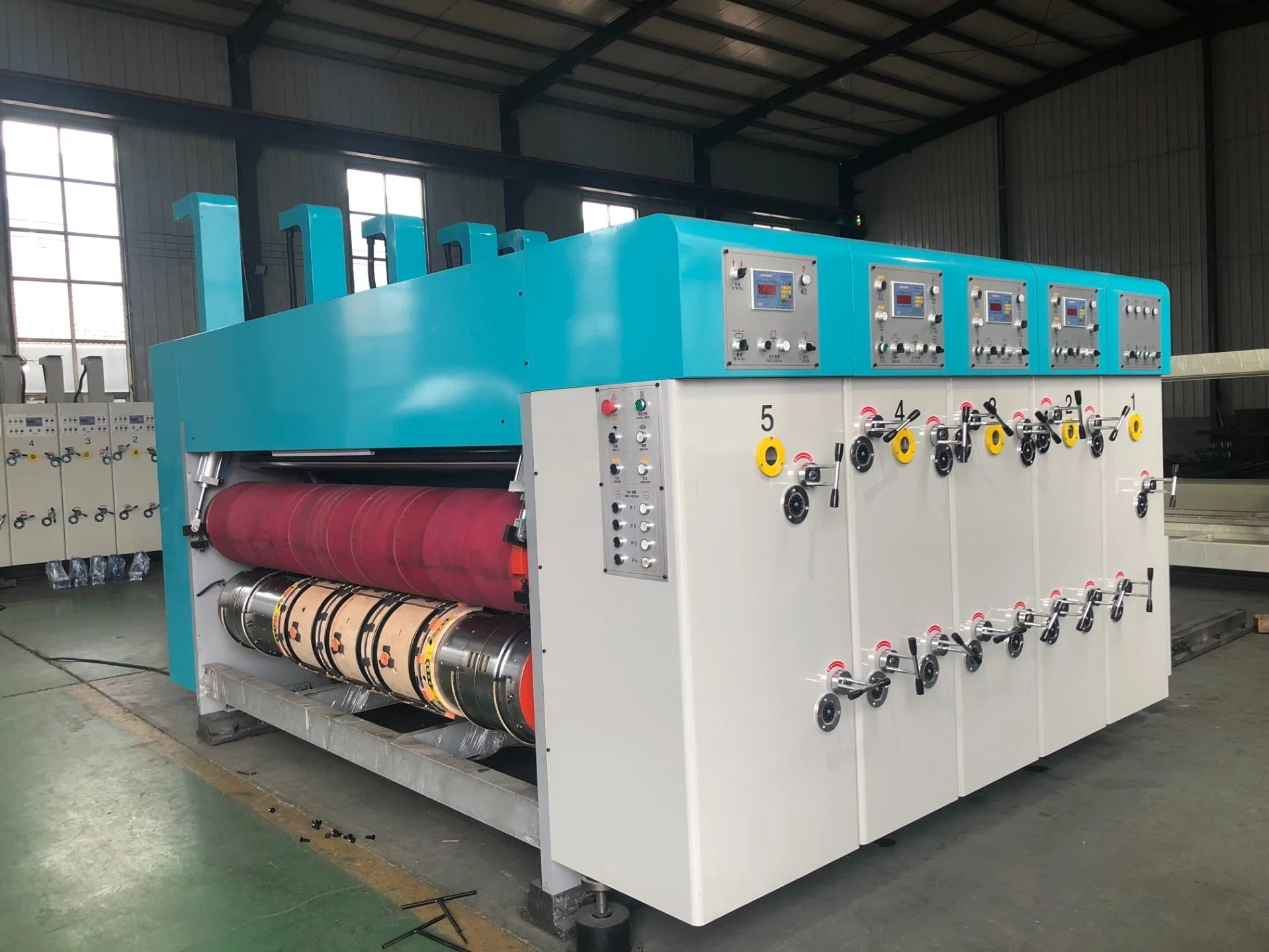 Automatic Printing Machine Corrugated Cardboard Flexographic Printer Slotter Die-Cutter Machine