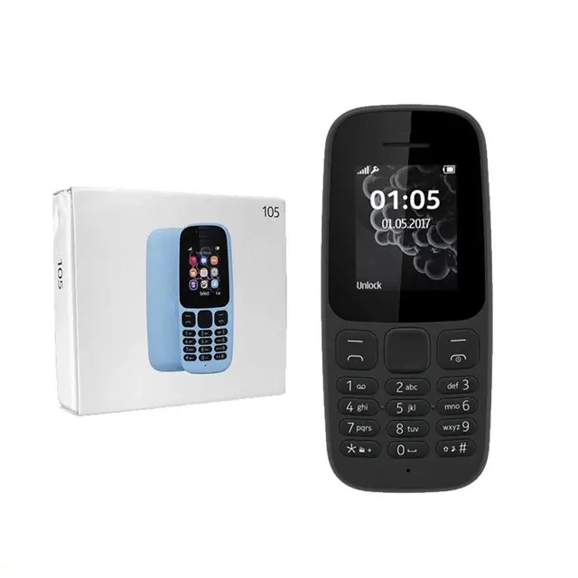 Original Gratis Versand für Nokia 105 (2017) Dual SIM Original Fabrik Entsperrt Super Günstige Best Classic Bar Alte Handy Telefon