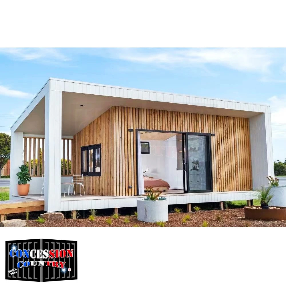 Estructura de acero ligero extraíble Casa prefabricados conjunto rápido Sandwich Panel/ Casa de contenedor / Hogar / Villa/ dormitorio/ Bar