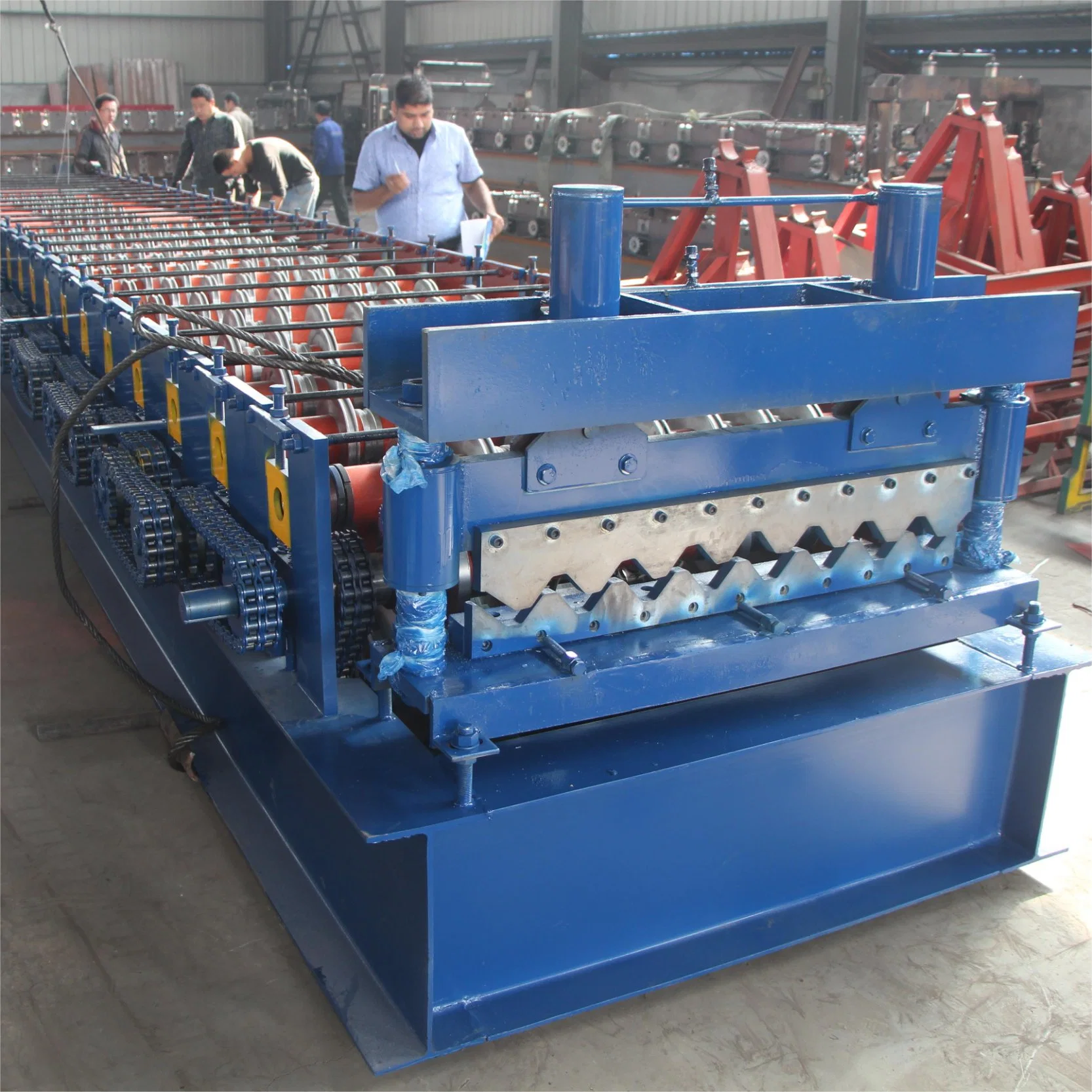 Floor Deck Sheet Roll Forming Machine Industrial Plant Building Materials