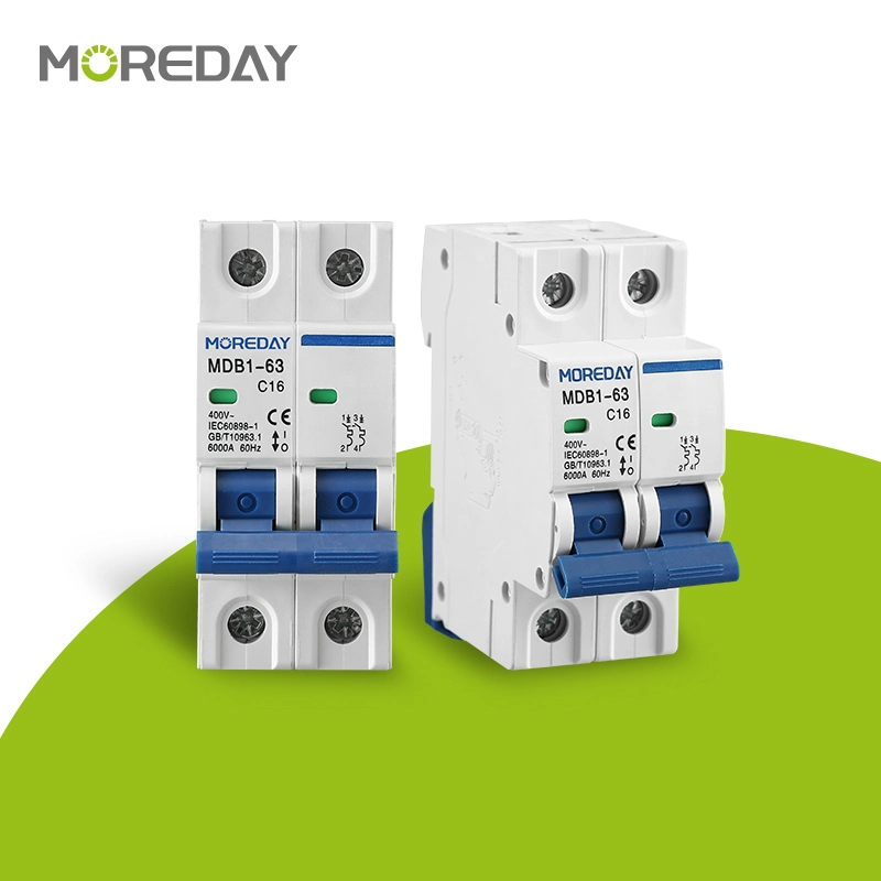 Moreday Wholesale/Supplier 6ka DIN Rail MCB Manufacturer Mini Circuit Breaker 1p 25A 32A 63A with CE CB Semko