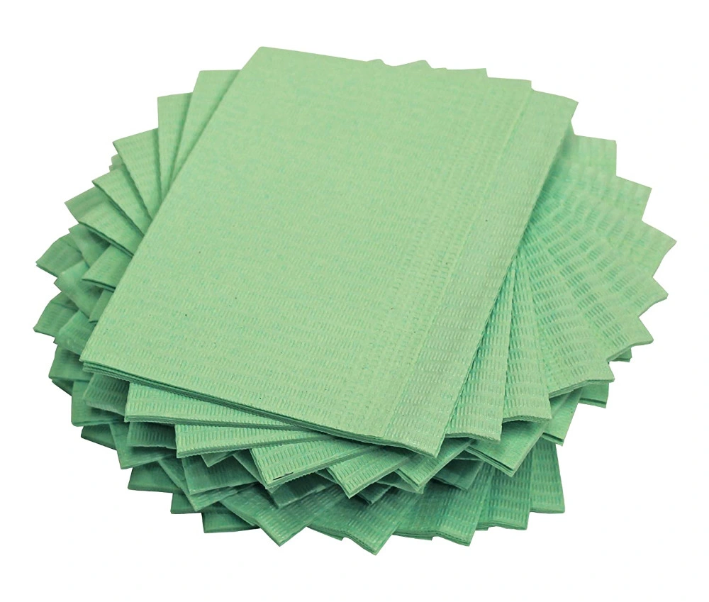 Jm Factory Direct Supply Disposable Waterproof Fabric 2 Ply Paper 1 Ply Poly Dental Bibs to Dentist