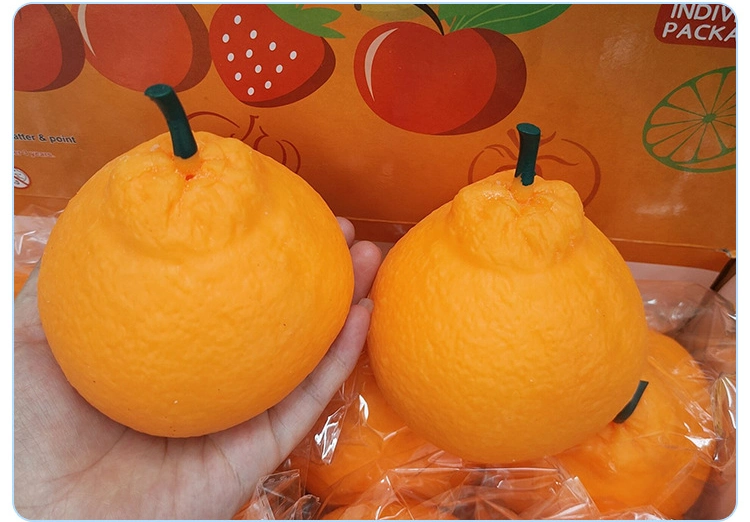 Hot Selling TPR Squeeze Toys Big Orange Shape Antistress for Relax