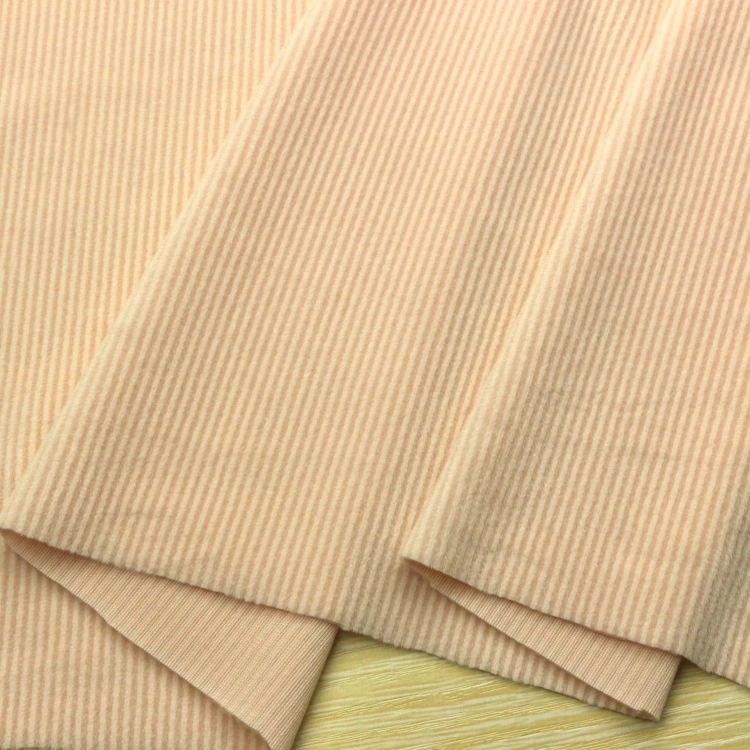 Vertical Bar Ab Silk Spandex Super Soft Short Plush Home Fabric