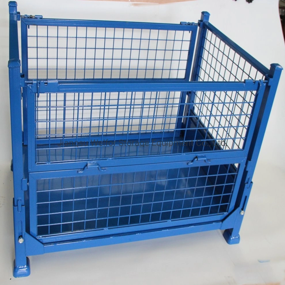 Stackable Foldable Steel Welded Heavy Duty Mesh Pallet Cage