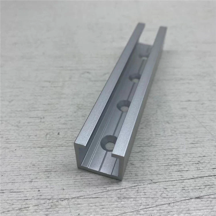 Aluminium Extrusion Products Machine Part Customized Size and CNC Processing