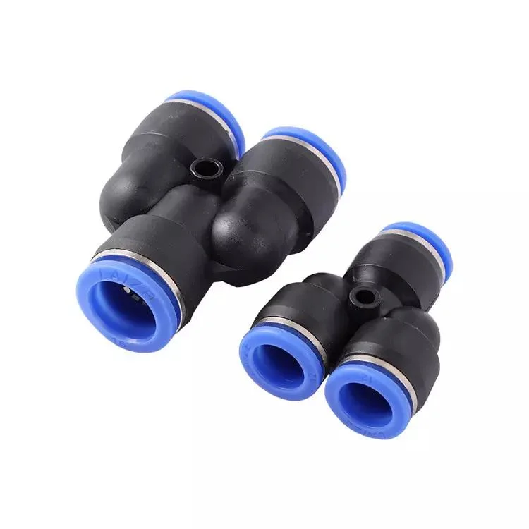 4 6 8 10 12 14 16mm Pneumatic Tube Y Quick Coupling Connectors Low Pressure Air Mist Nozzle Pneumatic Pipe Fitting