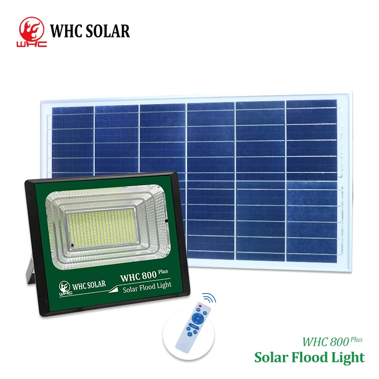 Whc Piscina Solar Iluminação de inundação na Rua LED Light com painel