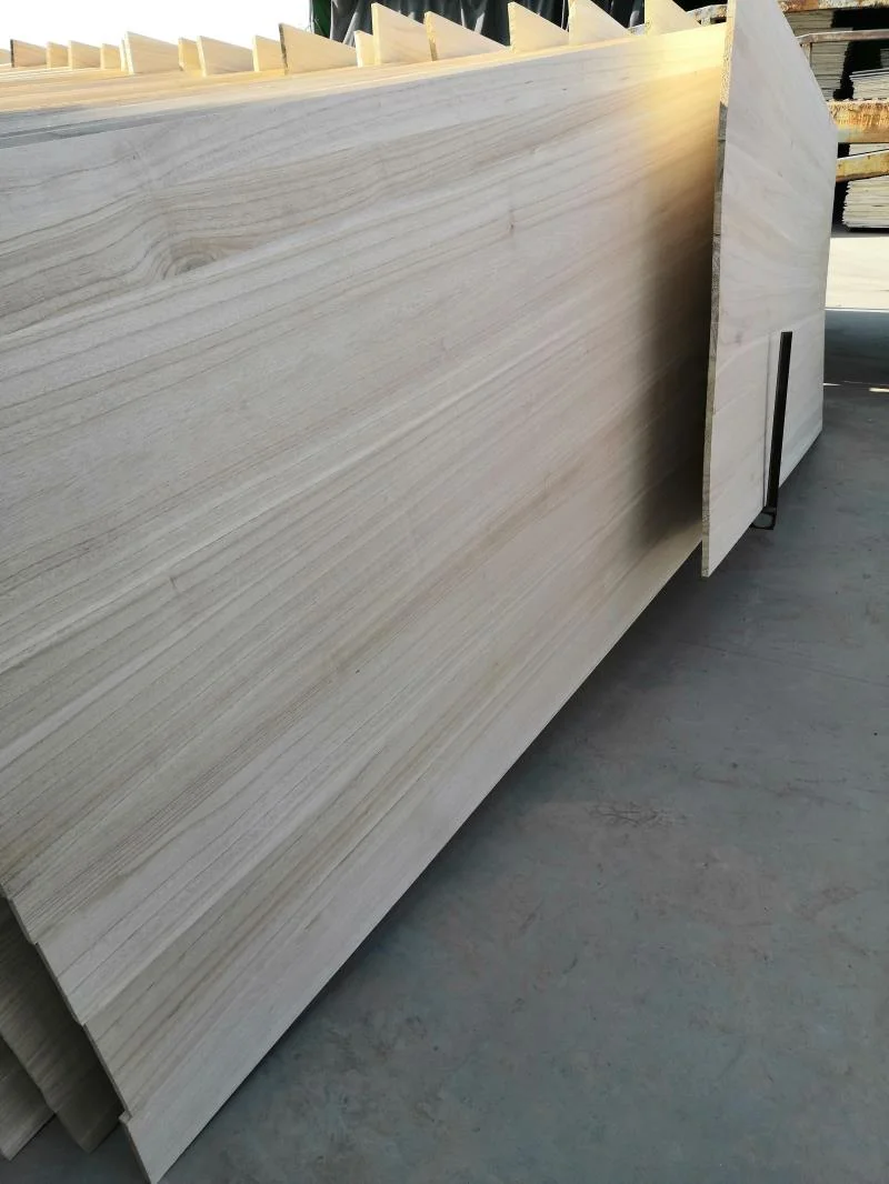 Natural Color Paulownia Timber Edge Glue Paulownia Wood Board