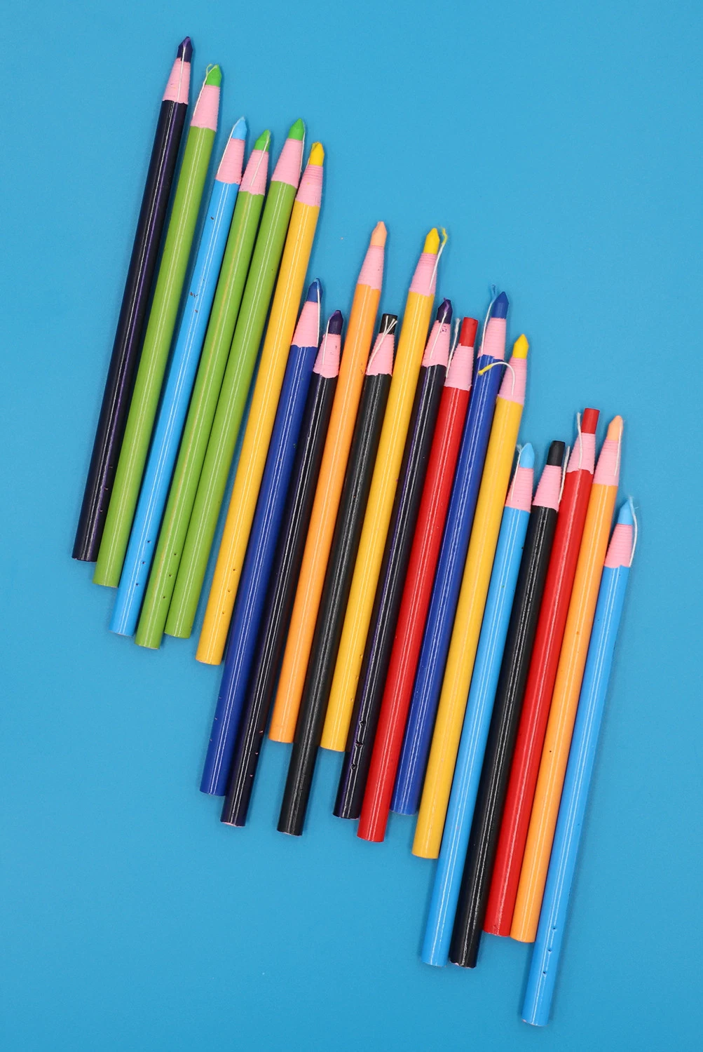 Stationery Supply Cut-Free Crayon Pencil with Paper Wrap