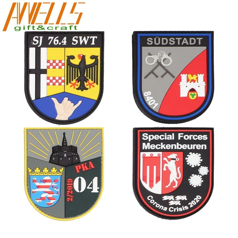 Custom PVC Rubber Tactical Patch 3D Logo Morale PVC Tactical Patches