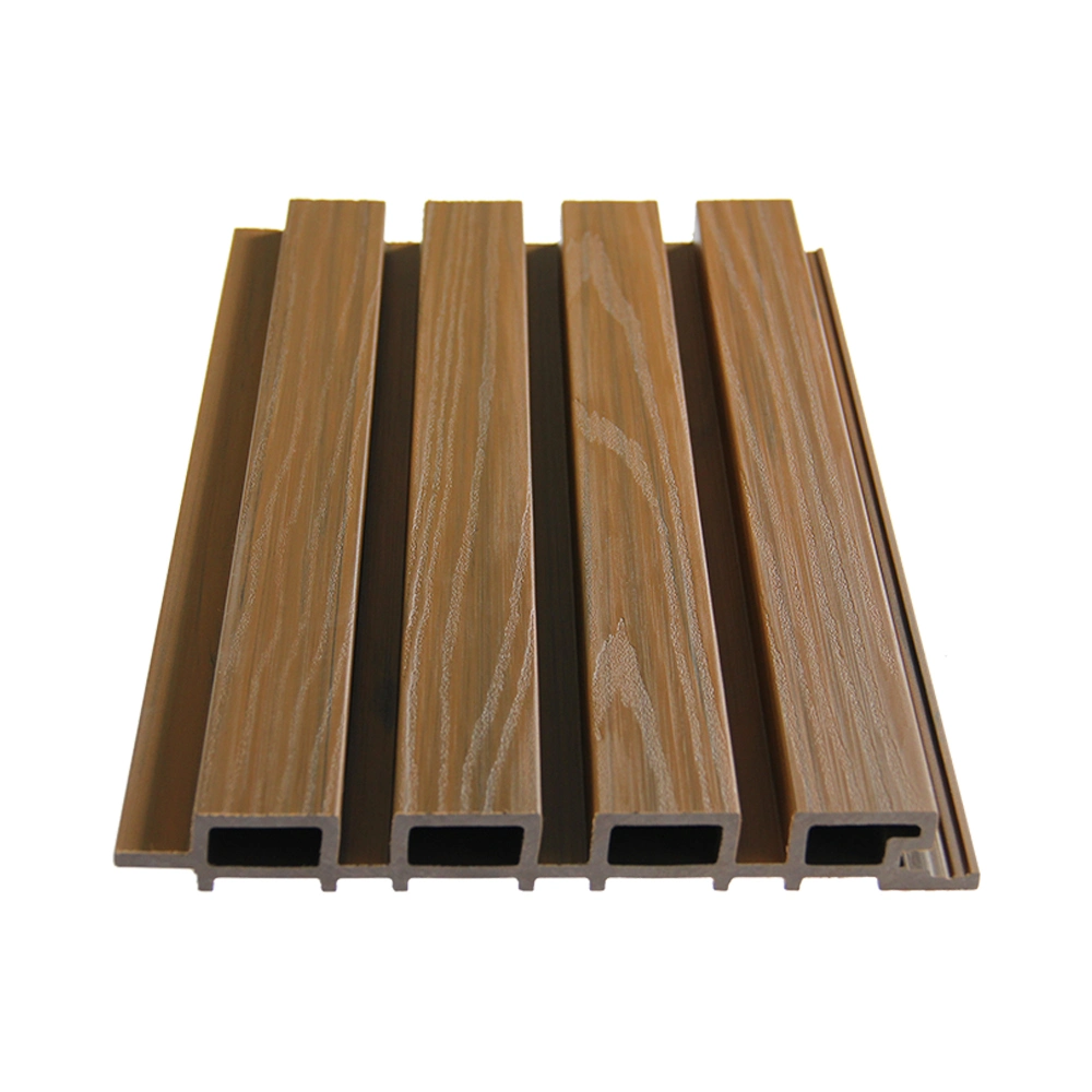 Teak Oak UV Resistant Outdoor Capped WPC Wall Cladding Construction Material