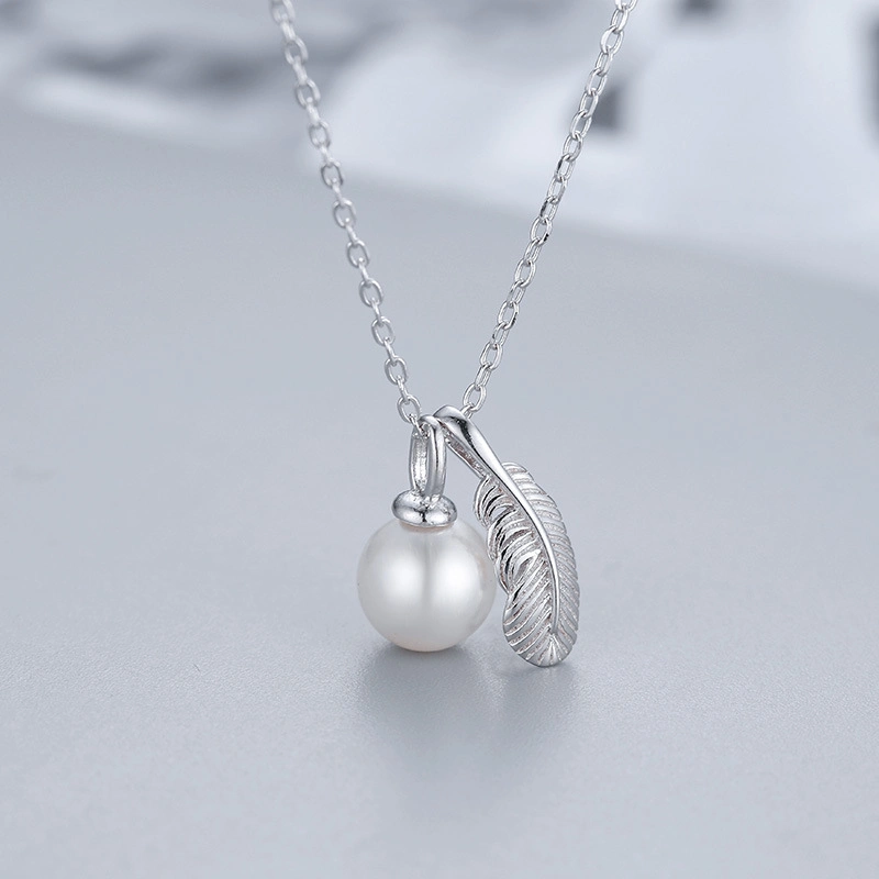 S925 ensemble de bijoux en perles d'eau douce en forme de goutte d'argent