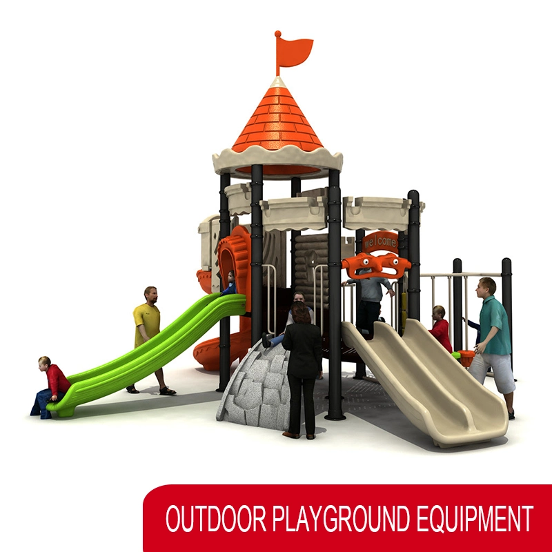 Colorful Plastic Commercial Outdoor Slide Part Playground