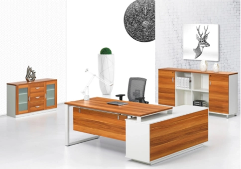 Bureau exécutif de bureau MFC de conception moderne haut de gamme (PZ-002)