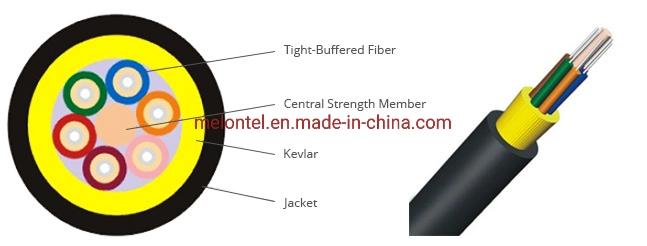 4-144 Core GYFTY Stranded Loose Tube Fiber Optical Cable