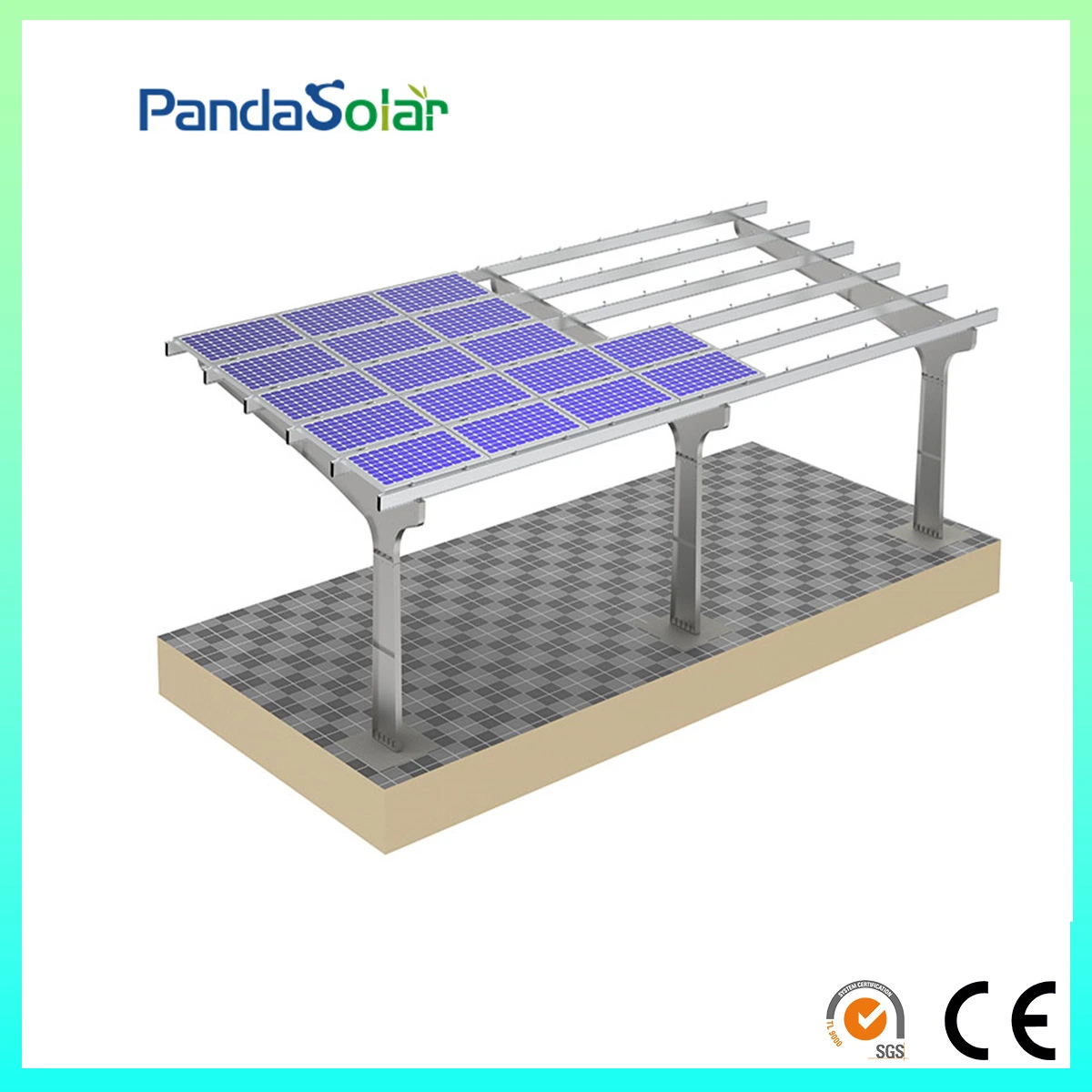 Estrutura de aço Design populares OEM Telheiro Solar Fabricante do Suporte