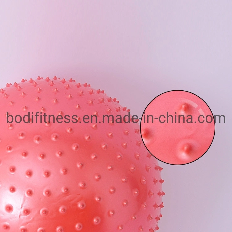 Natur Gummi Fitness PVC Spiky Yoga Massage Ball für Fitness-Studio Yoga Ball Für Übungsmassage