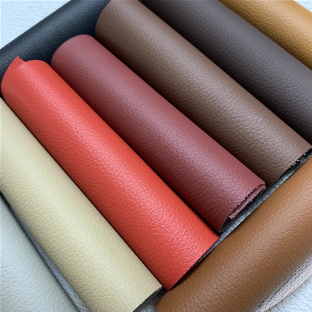 Hotsales D90 PVC Synthetic Leather Coated Fabric Leather Leatherette Fabric for Car Furniture Chair with Knitted Fabric Backing