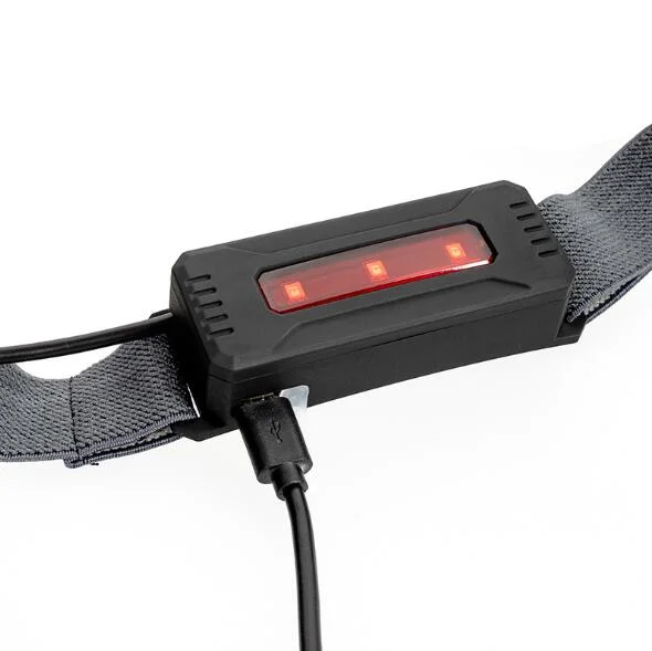 Linterna frontal LED de haz de banda ancha Elastic resistente de perfil ultrabajo