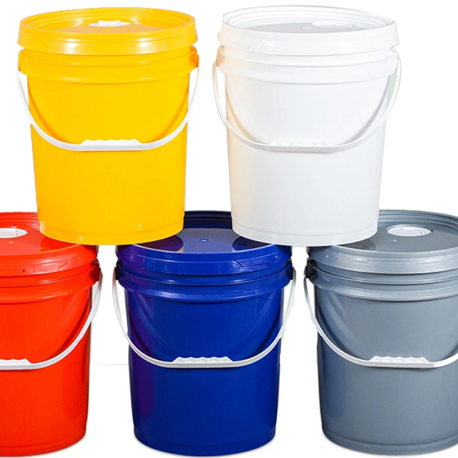 Plastic Buckets with Lids and Handle Food Grade Packing Bucket Factor