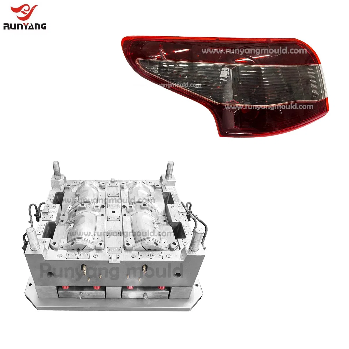 Hot Runner Plastic Automotive Parts Car Rear Lamp Accessories Tail Lamp Auto Injection Mould Manufacturers