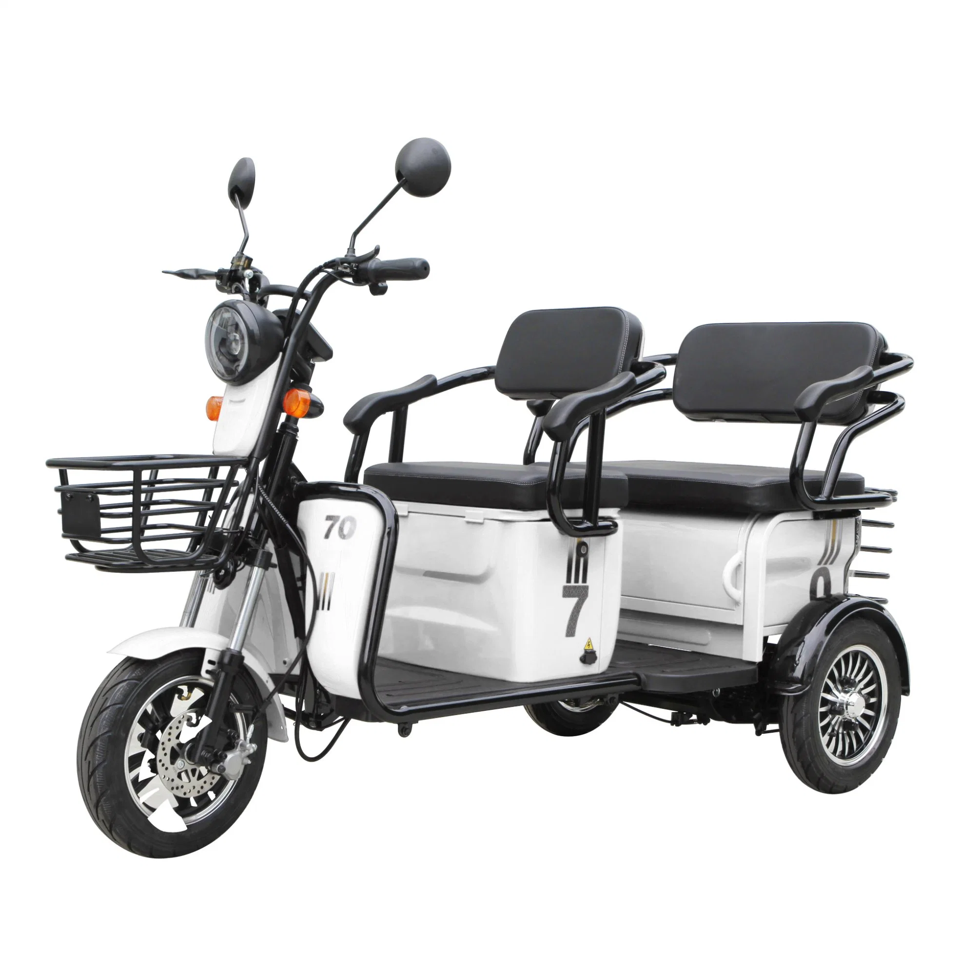Scooter eléctrico de 3 ruedas moto de dos adultos mayores de bicicletas triciclo eléctrico