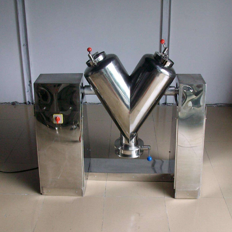 Food Powder Flour Granule V Type Mixer Blender Chemical Powder Mixing Machine