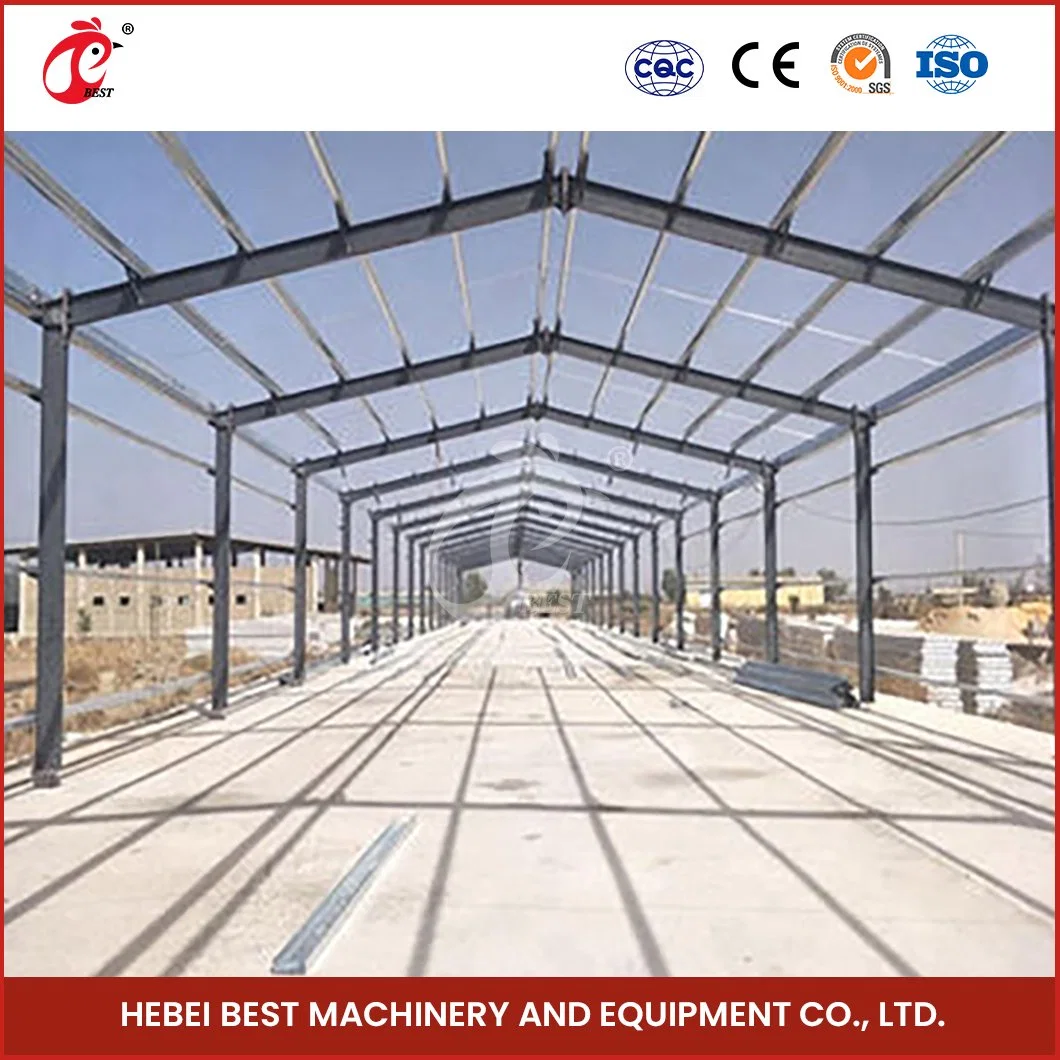 Bestchickencage Steel Poultry House China Structure Steel Chicken Houses Manufacturing Automatic Poultry Chicken Farmhouse Wholesale/Supplier Light Steel Poultry House