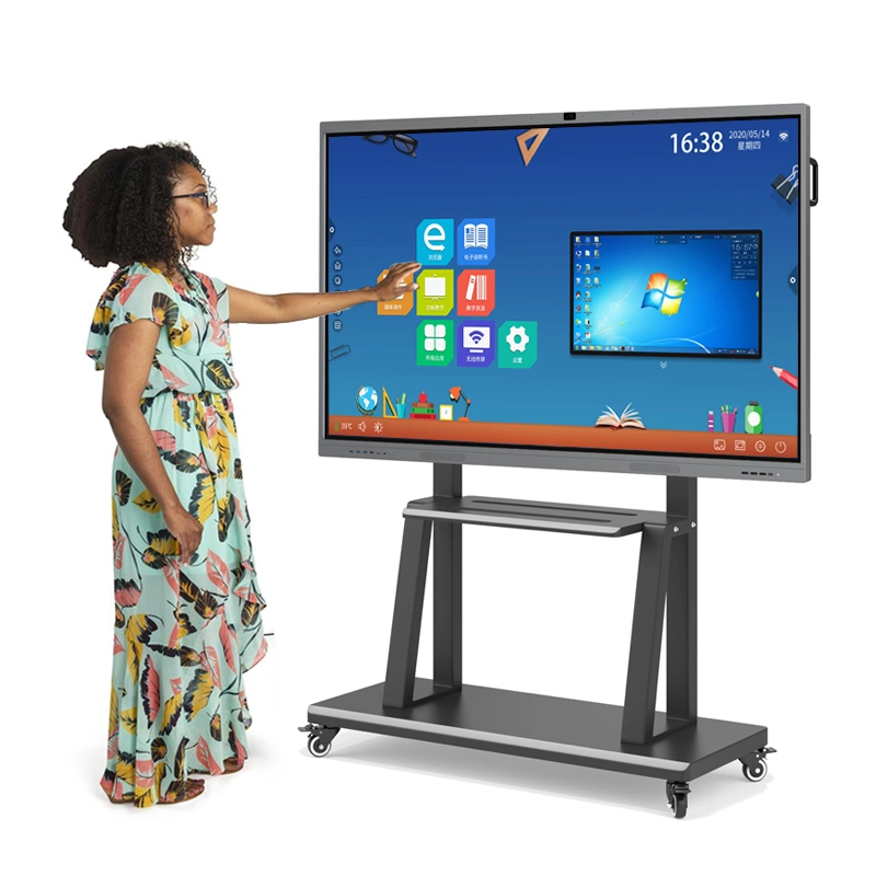 Built-in Camera 86 Inch Touch Screen Digital Whiteboard Smart White Board Interactive Flat Panel for Meeting Room