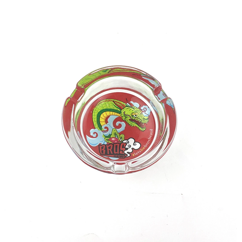 Rolling Glass Ashtray Paper with Intricate and Colorful Pattern