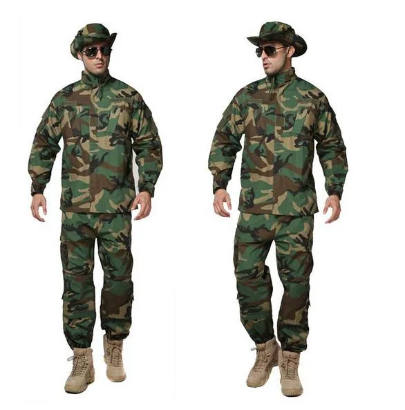 Soldiers Military Style Field Combat Dress Uniforms Woodland Camo Acu Army Style Uniform