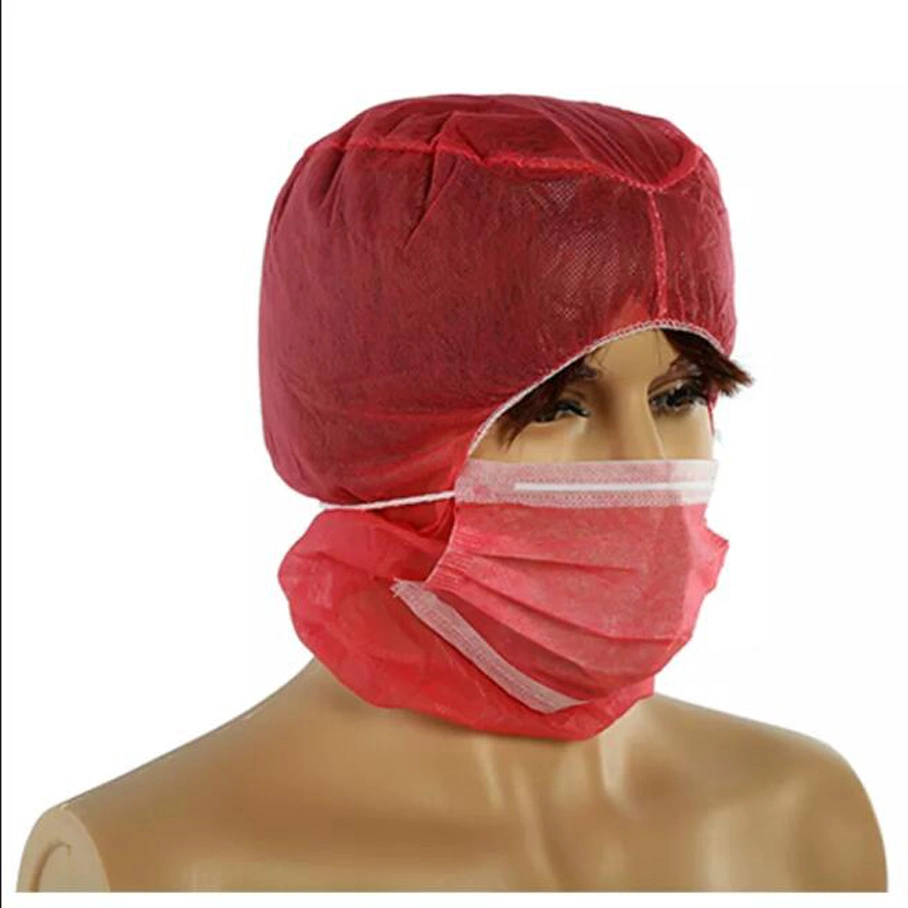 Red Restraints Headwear Astro Astronaut Cap Hood Cover with Face Mask