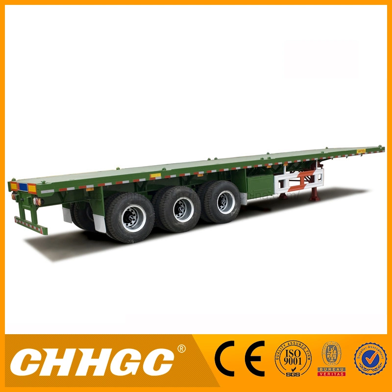 3axle 40FT White Platform Trailer