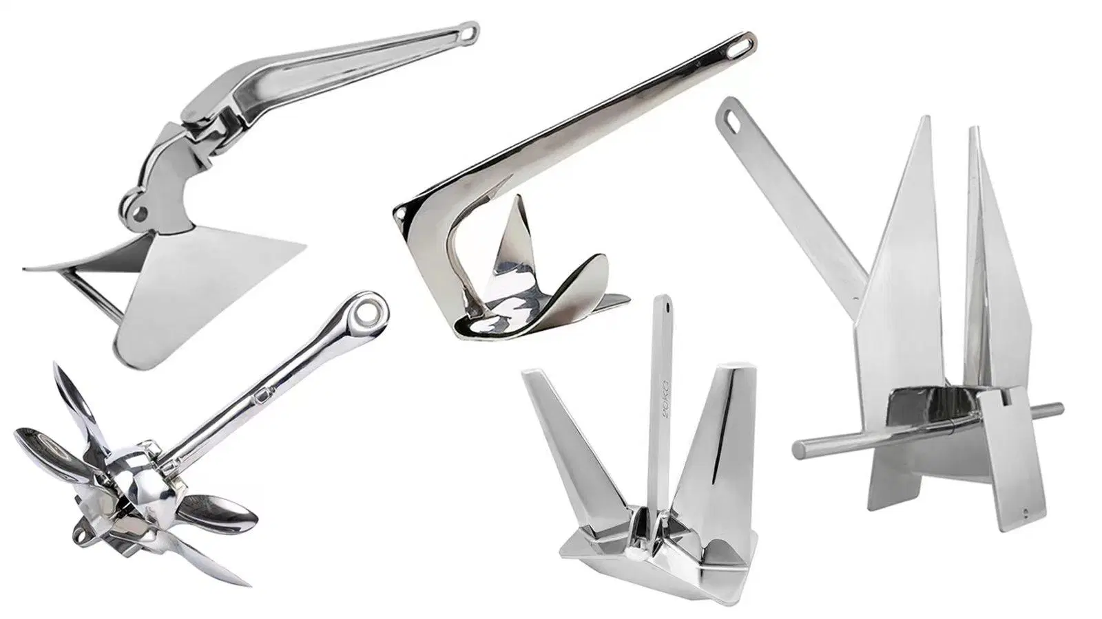 316 Stainless Steel 14lb Boat Plow Delta-Style Anchor of Yacht