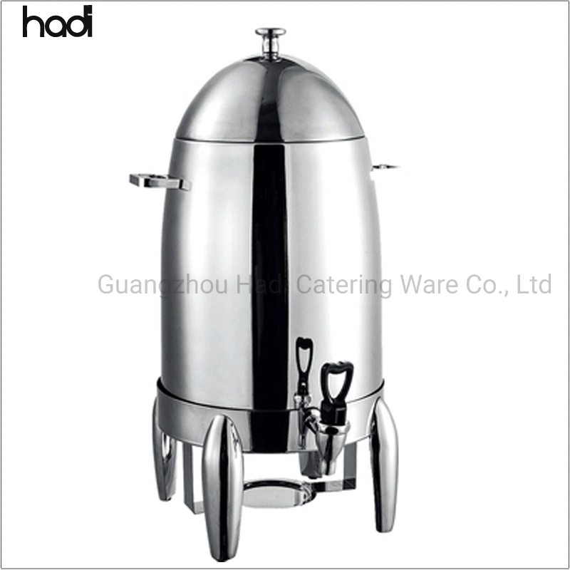 Buffet Catered Event Stainless Steel Beverage Dispenser Gold and Silver Hot Milk Chocolate Coffee Dispenser Chafer Urn