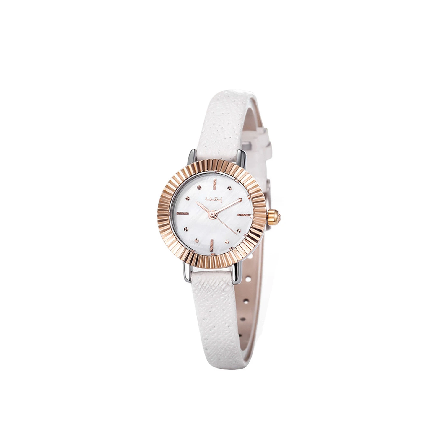 Factory Quality Woman Quartz Leather Alloy Case Gift Watches (WY-030A)