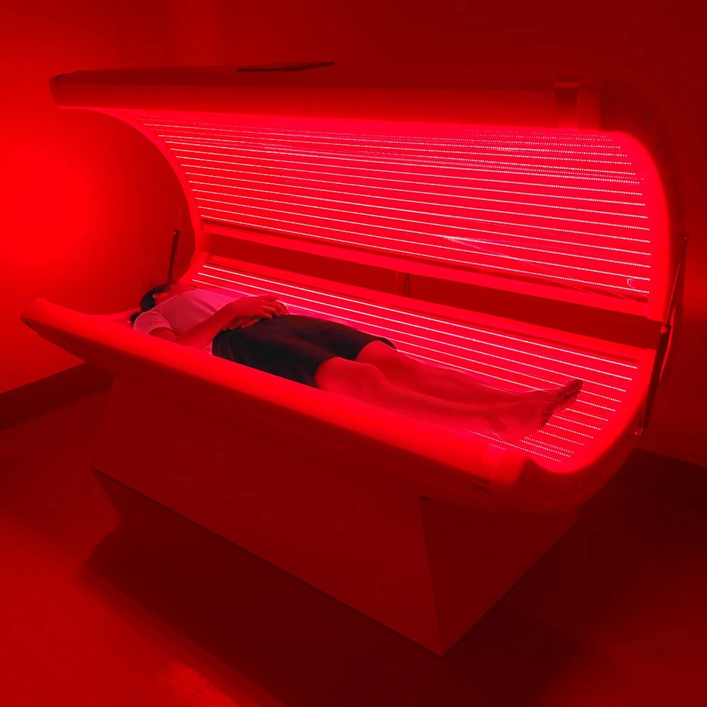 Lit de lit de lit de collagène LED rouge pour salon, 3500W pour bains de soleil