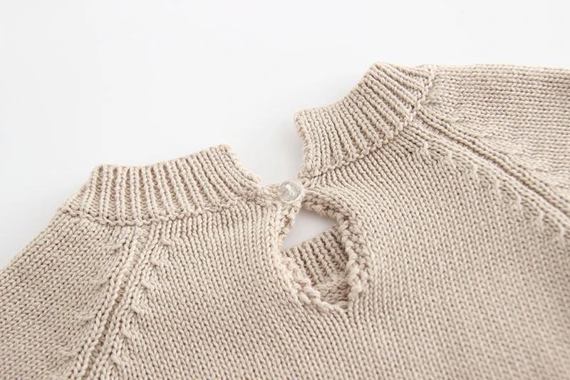 Baby Rompers Winter Cotton Knitting Apparel Long Sleeve Baby Jumpsuit Knitted Sweater