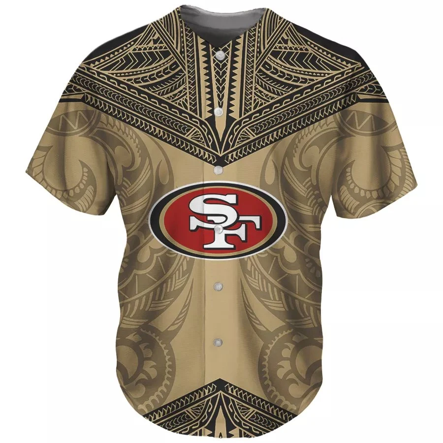 Sport Baseball Uniform Polynesian Tribal Design Bekleidung Atmungsaktives Baseball Jersey