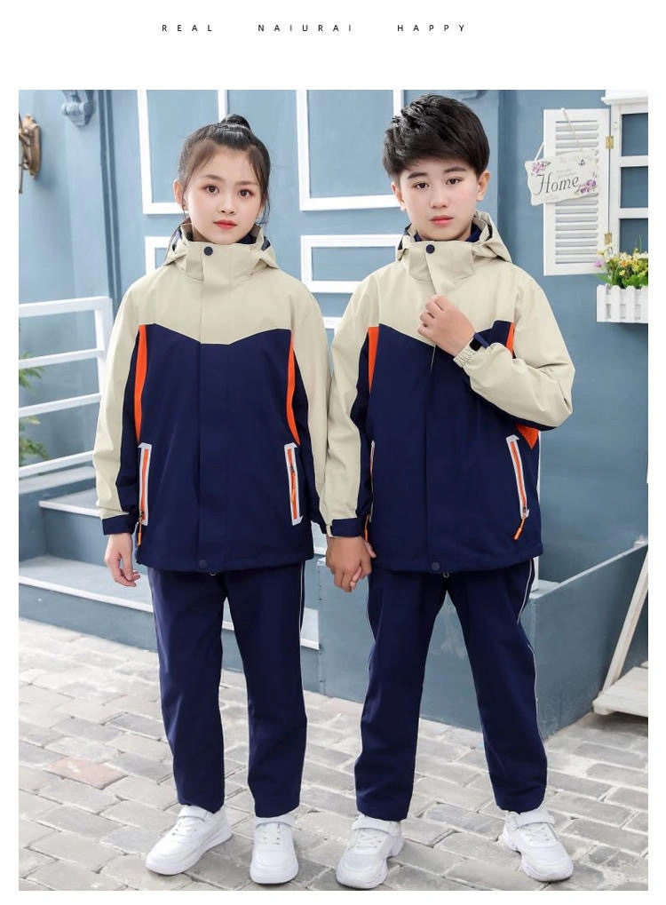 Uniforme de classe en peluche coupe-vent et chaud pour l'automne et l'hiver Stormtrooper 3-en-1 pour enfants.