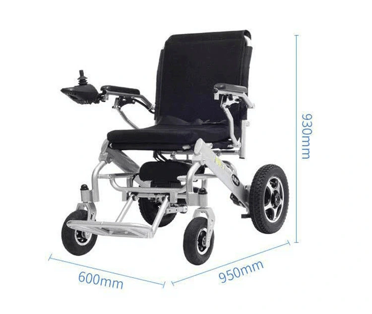 La thérapie de réhabilitation des fournitures de haute qualité en aluminium de pliage pour les personnes handicapées en fauteuil roulant électrique