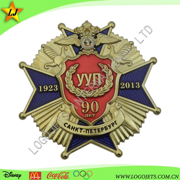 Low MOQ High Quality Enamel Badge Metal Lapel Pin School Badge Anniversary Souvenir