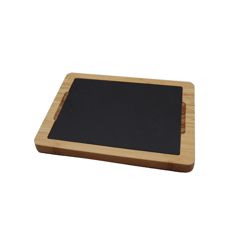 Bamboo Serving Tray Steak Grilling Stones for Table Top