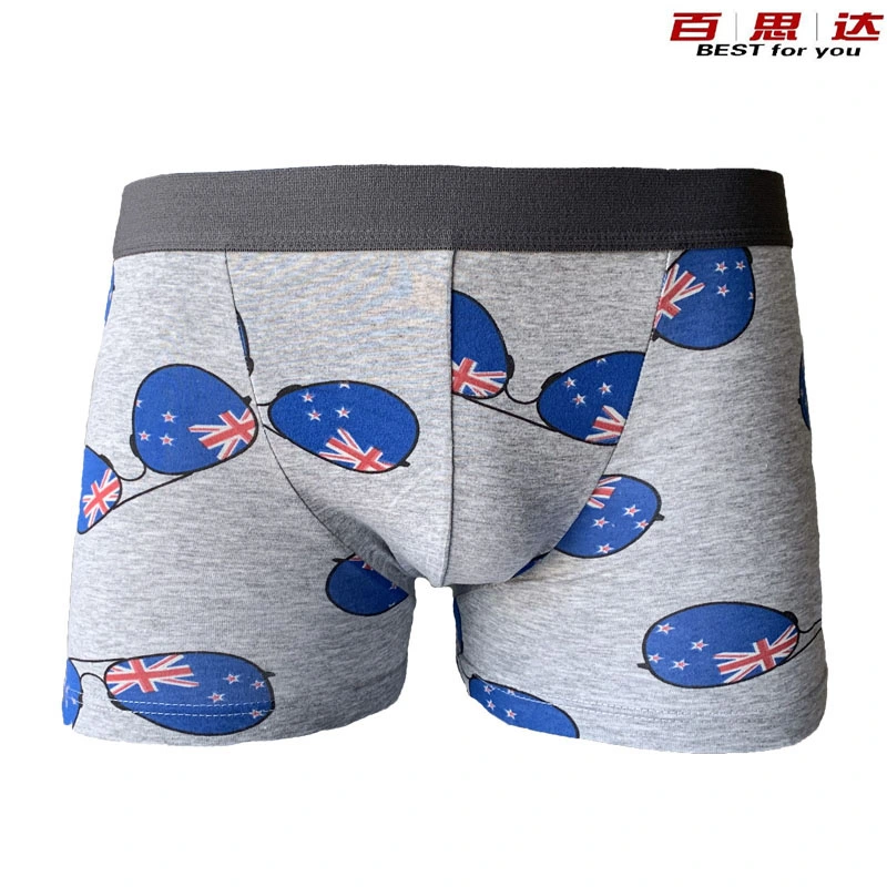 Water Printing Cotton Men Boxer Shorts OEM Supplier